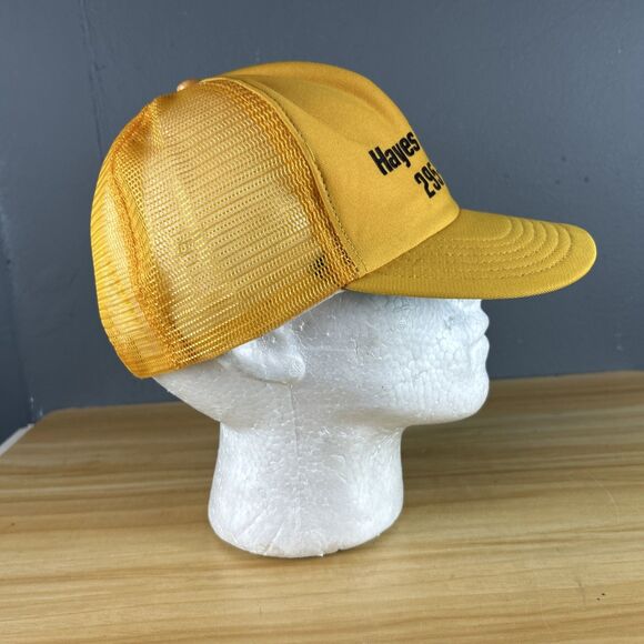 Hayes Masonry Trucker Hat Snapback Adjustable Cap Yellow - Picture 3 of 7